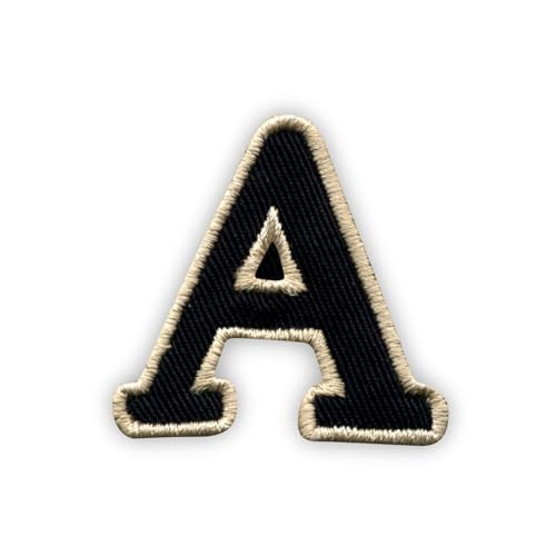 Buchstabe A – Schwarz – zum Aufnähen – besticktes Abzeichen/Patch Buchstabe A – Schwarz – zum Aufnähen – besticktes Abzeichen/Patch von PATCHSIG