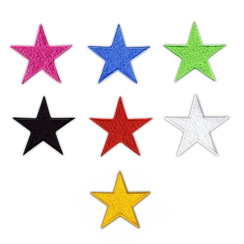 Buntes Sterne-Set – zum Aufnähen / Aufnähen – besticktes Abzeichen/Patch Buntes Sterne-Set – zum Aufnähen / Aufnähen – besticktes Abzeichen/Patch von PATCHSIG