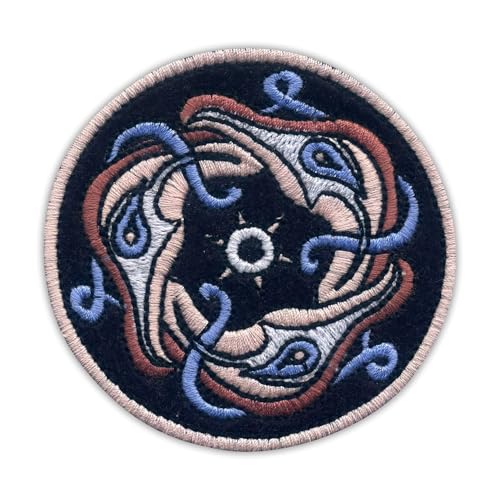 Clan Drummond – dunkelviolettes Tuch und Baumwollfäden – wärmeaktivierter Klebstoff/Bügelrückseite – bestickter Abzeichen/Aufnäher Clan Drummond – dunkelviolettes Tuch und Baumwollfäden – wärmeaktivierter Klebstoff/Bügelrückseite – bestickter Abzeichen/Aufnäher von PATCHSIG