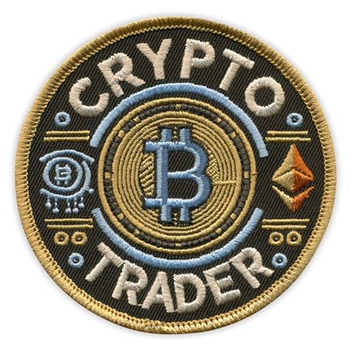 Crypto Trader – runde Form – zum Aufnähen/Aufnähen – besticktes Abzeichen/Patch Crypto Trader – runde Form – zum Aufnähen/Aufnähen – besticktes Abzeichen/Patch von PATCHSIG
