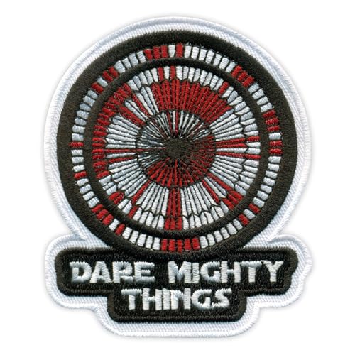 Dare Mighty Things – versteckte Nachricht auf Fallschirm – zum Aufnähen/Aufnähen – besticktes Abzeichen/Patch Dare Mighty Things – versteckte Nachricht auf Fallschirm – zum Aufnähen/Aufnähen – besticktes Abzeichen/Patch von PATCHSIG