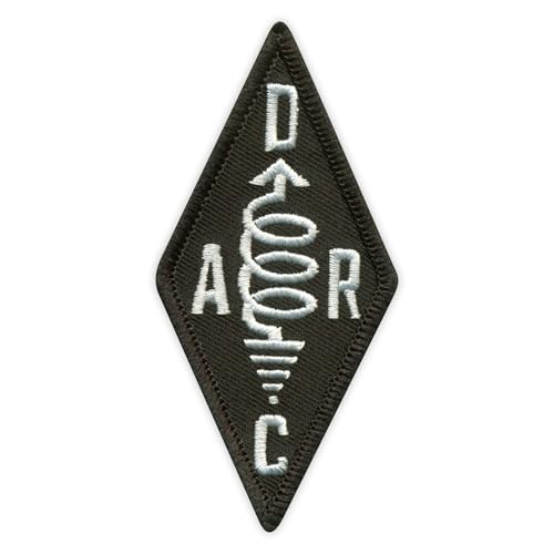 Deutscher Amateur Radio Club - Diamant - Wärmeaktivierter Kleber / Bügelrückseite - Gesticktes Abzeichen / Patch von PATCHSIG