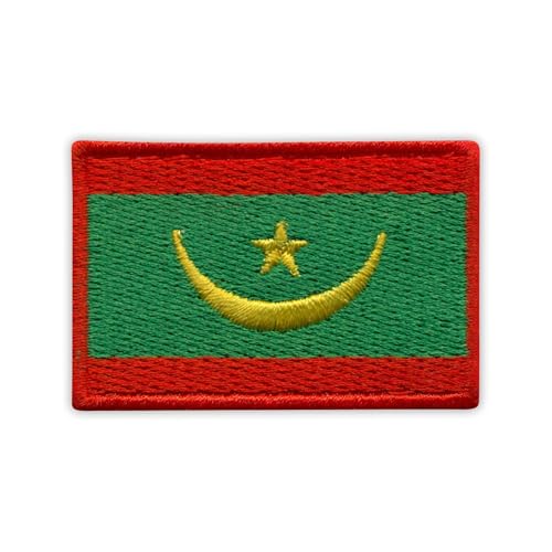 Flagge Mauretaniens – 5,1 cm – zum Aufnähen/Aufnähen – besticktes Abzeichen/Patch Flagge Mauretaniens – 5,1 cm – zum Aufnähen/Aufnähen – besticktes Abzeichen/Patch von PATCHSIG