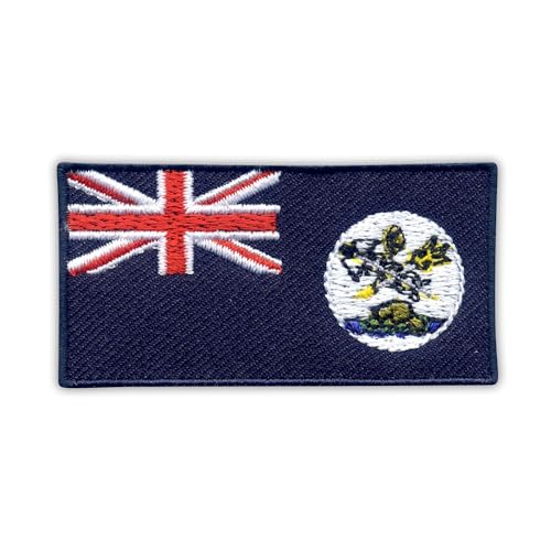 Flagge der Insel Vancouver – Wärmeaktivierter Klebstoff/Bügelrückseite – bestickter Abzeichen/Aufnäher von PATCHSIG