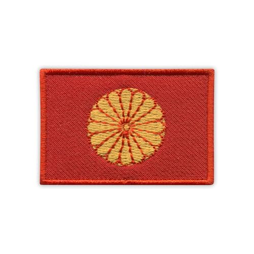 Flagge des japanischen Kaisers – wärmeaktivierter Klebstoff/Bügelrückseite – bestickter Abzeichen/Aufnäher von PATCHSIG