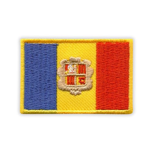 Flagge von Andora – 5,1 cm – zum Aufnähen/Aufnähen – besticktes Abzeichen/Patch Flagge von Andora – 5,1 cm – zum Aufnähen/Aufnähen – besticktes Abzeichen/Patch von PATCHSIG