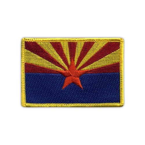Flagge von Arizona, wärmeaktivierter Klebstoff, Rückseite zum Aufbügeln, besticktes Abzeichen/Patch Flagge von Arizona, wärmeaktivierter Klebstoff, Rückseite zum Aufbügeln, besticktes Abzeichen/Patch von PATCHSIG