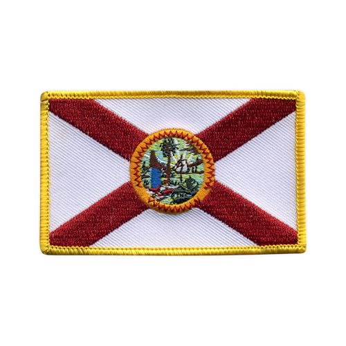 Flagge von Florida – zum Aufnähen/Aufnähen – besticktes Abzeichen/Patch von PATCHSIG