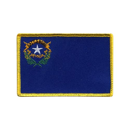 Flagge von Nevada, wärmeaktivierter Klebstoff, Rückseite zum Aufbügeln, besticktes Abzeichen/Patch Flagge von Nevada, wärmeaktivierter Klebstoff, Rückseite zum Aufbügeln, besticktes Abzeichen/Patch von PATCHSIG