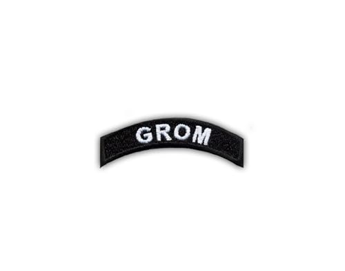 Grom Arc – Wärmeaktivierter Klebstoff/Bügelrückseite – besticktes Abzeichen/Aufnäher von PATCHSIG