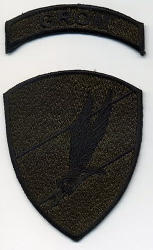 Grom-Set (dunkelgrün) – zum Aufnähen/Aufnähen – besticktes Abzeichen/Patch von PATCHSIG