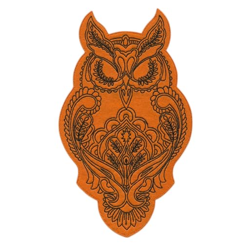 Große Eule, Adlereule – Orange – zum Aufnähen/Aufnähen – besticktes Abzeichen/Patch Große Eule, Adlereule – Orange – zum Aufnähen/Aufnähen – besticktes Abzeichen/Patch von PATCHSIG