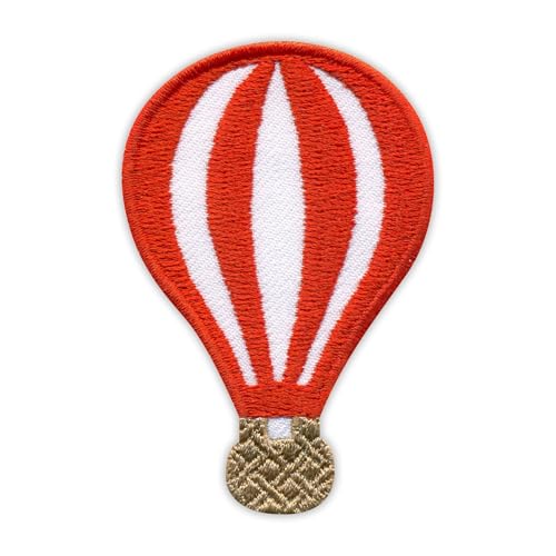 Heißluftballon – Wärmeaktivierter Klebstoff/Bügelrückseite – bestickter Abzeichen/Aufnäher von PATCHSIG