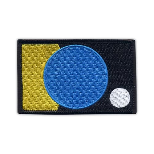 James W. Cadle The Flag of The Earth – Merrow Border – wärmeaktivierter Klebstoff/Aufbügler – bestickter Abzeichen/Aufnäher von PATCHSIG