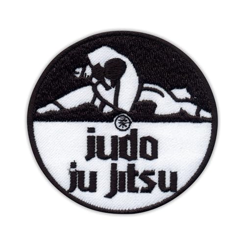 Judo ju Jitsu – wärmeaktivierter Klebstoff/Bügelrückseite – bestickter Abzeichen/Aufnäher von PATCHSIG