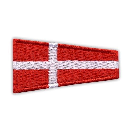 Kartefour Flagge, 10,2 cm, wärmeaktivierter Klebstoff, Rückseite zum Aufbügeln, besticktes Abzeichen/Patch von PATCHSIG