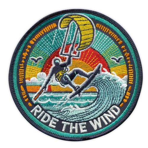Kitesurfing – Ride The Wind – zum Aufnähen/Aufnähen – besticktes Abzeichen/Patch Kitesurfing – Ride The Wind – zum Aufnähen/Aufnähen – besticktes Abzeichen/Patch von PATCHSIG