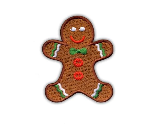 Lebkuchen, wärmeaktivierter Klebstoff, Rückseite zum Aufbügeln, besticktes Abzeichen/Patch von PATCHSIG