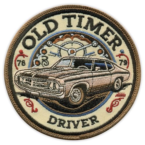 Old Timer Driver 1970er Jahre – zum Aufnähen / Aufnähen – bestickter Abzeichen/Patch Old Timer Driver 1970er Jahre – zum Aufnähen / Aufnähen – bestickter Abzeichen/Patch von PATCHSIG