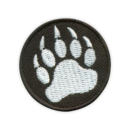 Paw of Grizzly Bear – kleine Version – 3,8 cm – zum Aufnähen/Aufnähen – besticktes Abzeichen/Patch von PATCHSIG