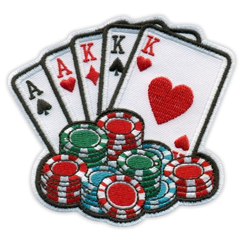 Poker – Full House – zum Aufnähen/Aufnähen – besticktes Abzeichen/Patch Poker – Full House – zum Aufnähen/Aufnähen – besticktes Abzeichen/Patch von PATCHSIG