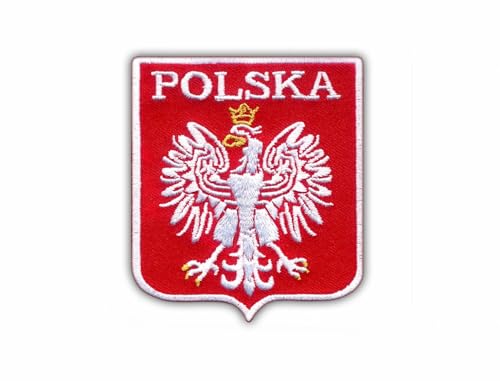 Polnisches Wappen – Polen – Standard – Polska – zum Aufnähen/Aufnähen – besticktes Abzeichen/Patch von PATCHSIG