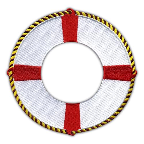 Rettungsboje Rad 15 cm – zum Aufnähen/Aufnähen – besticktes Abzeichen/Patch Rettungsboje Rad 15 cm – zum Aufnähen/Aufnähen – besticktes Abzeichen/Patch von PATCHSIG