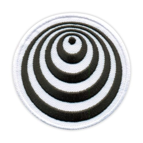 Ringe, Op-Art-Serie, Op-Art-Serie, wärmeaktivierter Klebstoff, Rückseite zum Aufbügeln, besticktes Abzeichen/Patch Ringe, Op-Art-Serie, Op-Art-Serie, wärmeaktivierter Klebstoff, Rückseite zum Aufbügeln, besticktes Abzeichen/Patch von PATCHSIG
