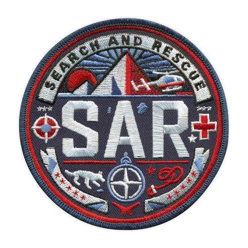 SAR - Search and Rescue - Sewable/Sew-on - Embroidered Badge/Patch von PATCHSIG