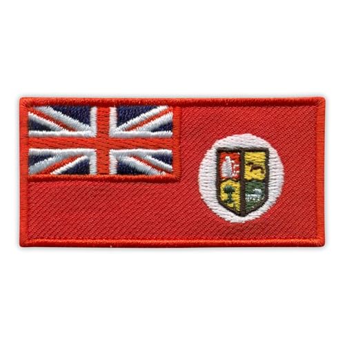 Südafrikanische rote Flagge in 1912–1928 – wärmeaktivierter Klebstoff/Bügelrückseite – bestickter Abzeichen/Aufnäher von PATCHSIG