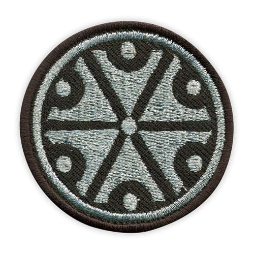 Symbol des slawischen Gottes Perun, des Donnergottes – wärmeaktivierter Klebstoff/Bügelrückseite – bestickter Abzeichen/Aufnäher von PATCHSIG