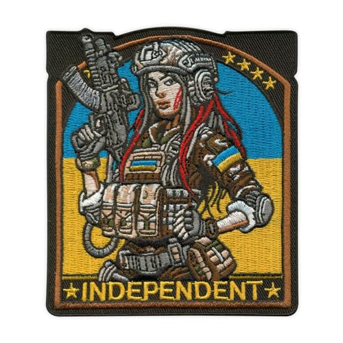 Tactical Girl – Ukraine Flaggen – Independent – Moral Patch – Aufnähbar/Aufnähen – besticktes Abzeichen/Patch Tactical Girl – Ukraine Flaggen – Independent – Moral Patch – Aufnähbar/Aufnähen – besticktes Abzeichen/Patch von PATCHSIG