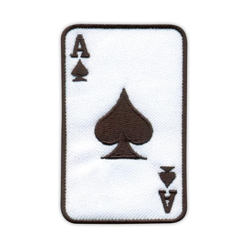 The Ace of Spades - The Spadille, Death Card - White Background - Heat Activated Adhesive/Iron on Backing - Embroidered Badge/Patch The Ace of Spades - The Spadille, Death Card - White Background - Heat Activated Adhesive/Iron on Backing - Embroidered Badge/Patch von PATCHSIG