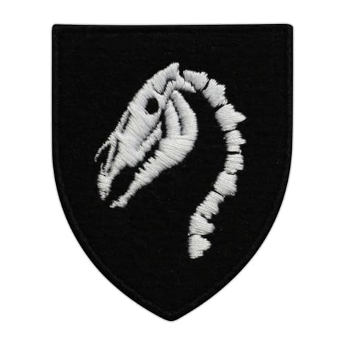 The Skull of Horse - The Black Cloth and Cotton Threads - Sewable/Sew-on - Embroidered Badge/Patch The Skull of Horse - The Black Cloth and Cotton Threads - Sewable/Sew-on - Embroidered Badge/Patch von PATCHSIG
