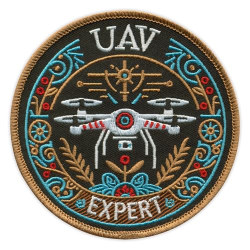 UAV Expert – Air Drone – bunte Version – zum Aufnähen/Aufnähen – besticktes Abzeichen/Patch UAV Expert – Air Drone – bunte Version – zum Aufnähen/Aufnähen – besticktes Abzeichen/Patch von PATCHSIG