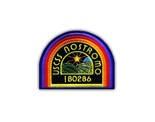USCSS Nostromo – Farbe – wärmeaktivierter Klebstoff/Bügelrückseite – bestickter Abzeichen/Aufnäher von PATCHSIG
