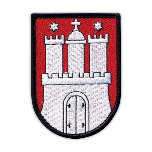 Wappen Hamburg – Aufnäher zum Aufnähen/Aufnähen – besticktes Abzeichen/Patch von PATCHSIG