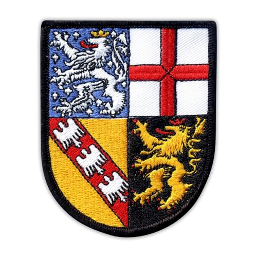 Wappen Saarland – zum Aufnähen/Aufnähen – besticktes Abzeichen/Patch von PATCHSIG