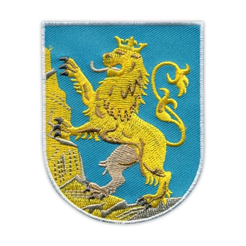 Wappen der Oblast Lemberg – Wärmeaktivierter Klebstoff/Bügelrückseite – bestickter Abzeichen/Aufnäher von PATCHSIG