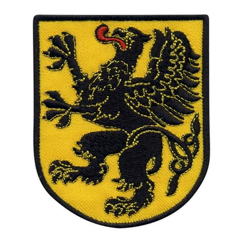 Wappen der Provinz Pomorskie – Wärmeaktivierter Klebstoff/Bügelrückseite – bestickter Abzeichen/Aufnäher von PATCHSIG