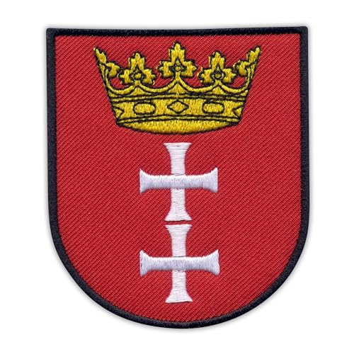 Wappen der Stadt Danzig – zum Aufnähen/Aufnähen – besticktes Abzeichen/Patch von PATCHSIG