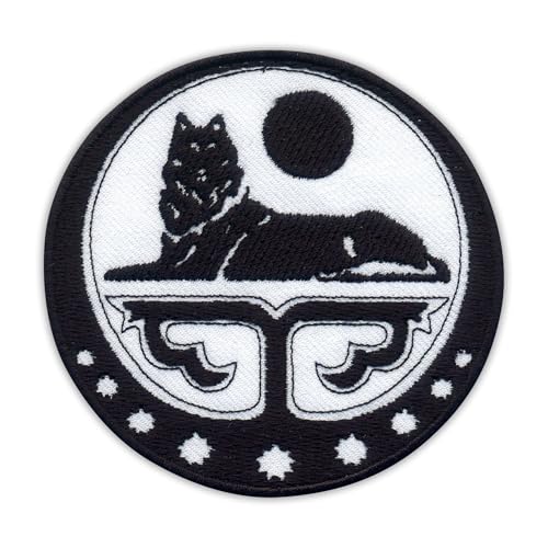 Wappen der Tschetschenischen Republik Ichkeria – Wärmeaktivierter Klebstoff/Bügelrückseite – bestickter Abzeichen/Aufnäher von PATCHSIG