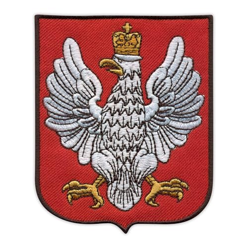 Wappen von Polen in 1919-1927 – zum Aufnähen/Aufnähen – bestickter Abzeichen/Aufnäher Wappen von Polen in 1919-1927 – zum Aufnähen/Aufnähen – bestickter Abzeichen/Aufnäher von PATCHSIG