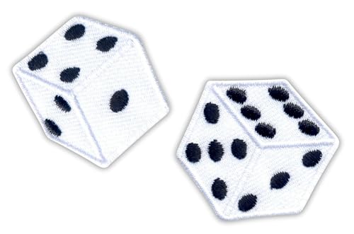 Würfel – wärmeaktivierter Klebstoff/Bügelrückseite – bestickter Abzeichen/Aufnäher von PATCHSIG