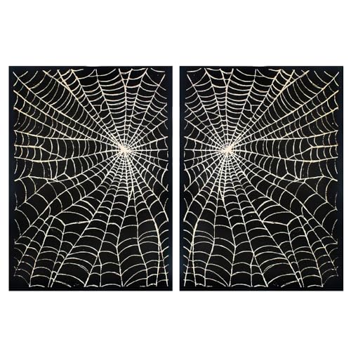 2 Stück Gothic Punk Patch Spinnennetz Aufnäher DIY Handwerk Halloween Kostüm Applikationen Patches für Jacken, Jeans, Westen, Hüte, Rucksäcke, Hemden, Halloween-Zubehör (Spinnennetz, weiß, klein) 2 Stück Gothic Punk Patch Spinnennetz Aufnäher DIY Handwerk Halloween Kostüm Applikationen Patches für Jacken, Jeans, Westen, Hüte, Rucksäcke, Hemden, Halloween-Zubehör (Spinnennetz, weiß, klein) von PATCHUPS