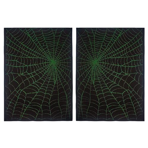 2 Stück Gothic Punk Patch Spinnennetz Aufnäher DIY Handwerk Halloween Kostüm Applikationen Patches für Jacken Jeans Westen Hüte Rucksäcke Hemden Halloween Zubehör (Spinnennetz) von PATCHUPS