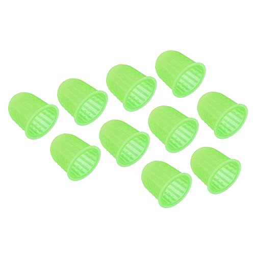 PATIKIL 0.79" 10Pack Gummi Fingerspitze Silikon Daumen Fingerkuppen Schutz Abdeckungen Schutzpolster Fingerhut für Büro Zählen Sortieren Nähen Großformat Grün PATIKIL 0.79" 10Pack Gummi Fingerspitze Silikon Daumen Fingerkuppen Schutz Abdeckungen Schutzpolster Fingerhut für Büro Zählen Sortieren Nähen Großformat Grün von PATIKIL
