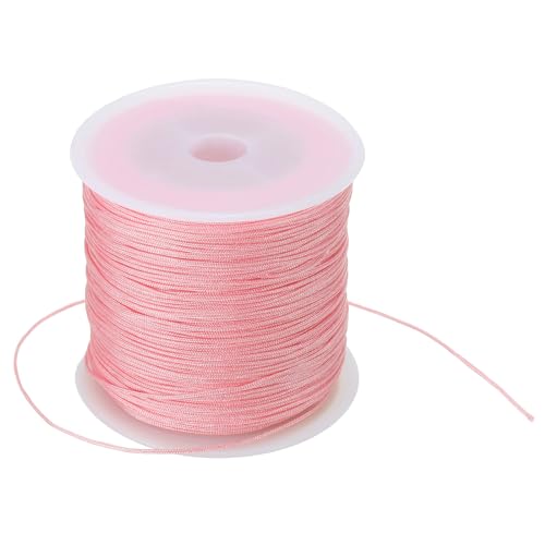 PATIKIL 0.8mm x 109 Yard Nylon Satin Kordel Nylon Perlenschnur Knüpfen Kordel Kette Geflochtene Schnur für Armbänder Schmuck Zierrat Chinesische Knoten Rosa PATIKIL 0.8mm x 109 Yard Nylon Satin Kordel Nylon Perlenschnur Knüpfen Kordel Kette Geflochtene Schnur für Armbänder Schmuck Zierrat Chinesische Knoten Rosa von PATIKIL