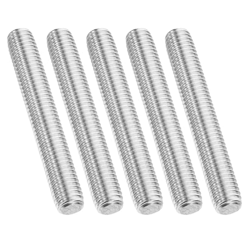 PATIKIL 1/2"-13 UNC 304 Edelstahl Gewindestange, 5 Stück 70mm Länge Langgewindeschraube Gewindestangen Gewindestab Gewindestifte für Verankerungsschraube, Klemmen, Hänger und U-Bolzen von PATIKIL