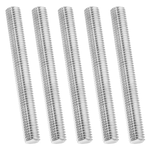 PATIKIL 1/2"-13 UNC 304 Edelstahl Gewindestange, 5 Stück 83mm Länge Langgewindeschraube Gewindestangen Gewindestab Gewindestifte für Verankerungsschraube, Klemmen, Hänger und U-Bolzen von PATIKIL